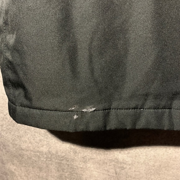 Lands End faux fur lined black Womens Winter Jacket Sz S *small distressed area* - Picture 7 of 10